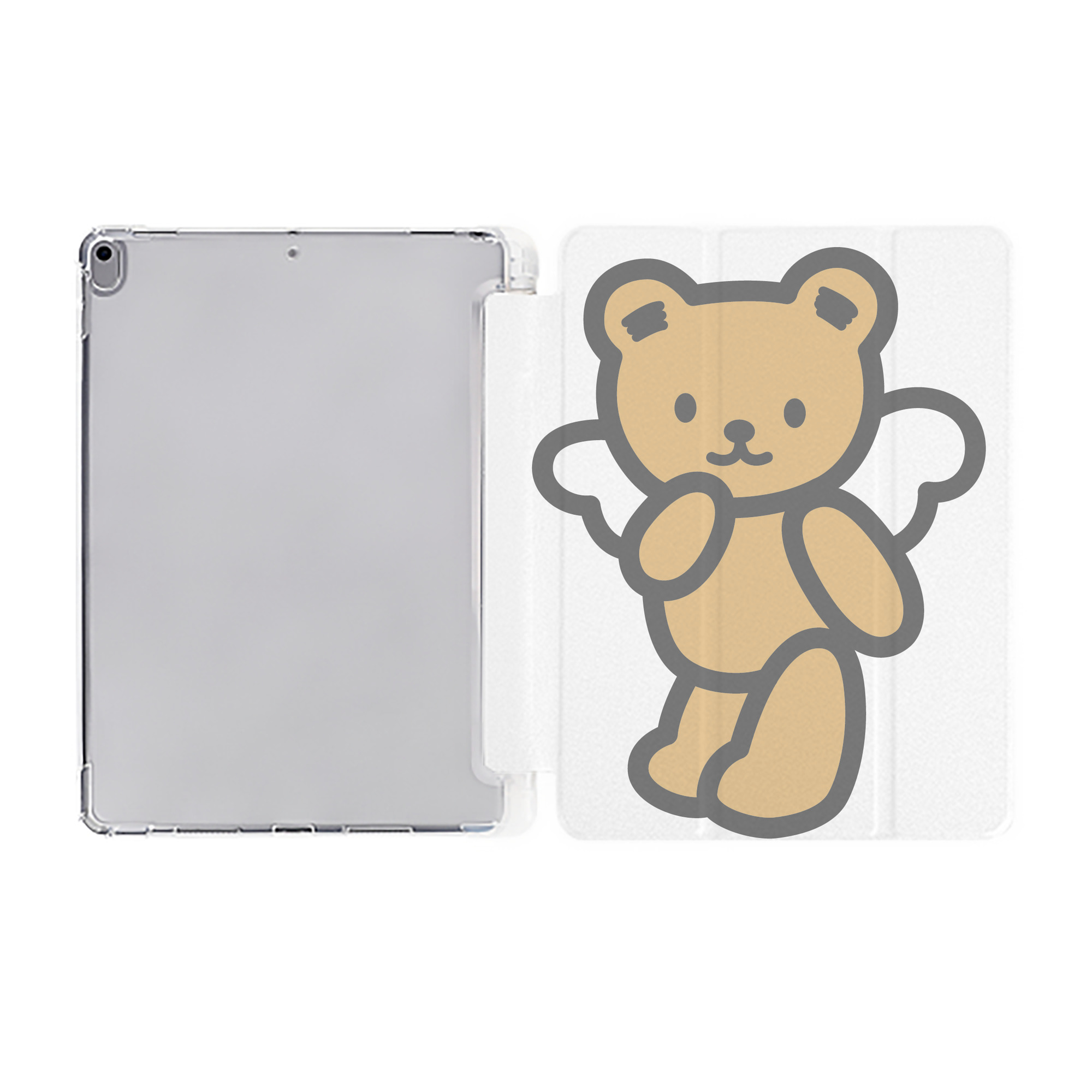 （画像用） Hello Kitty ハローキティ IPad ケース ペン収納付き 三つ折りスタンド PUレザー×シリコン 対応機種9.5/10.5/10.9インチ